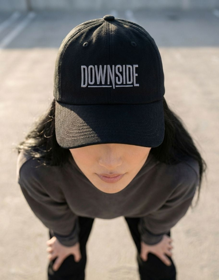 Downside Black BaseBall Cap