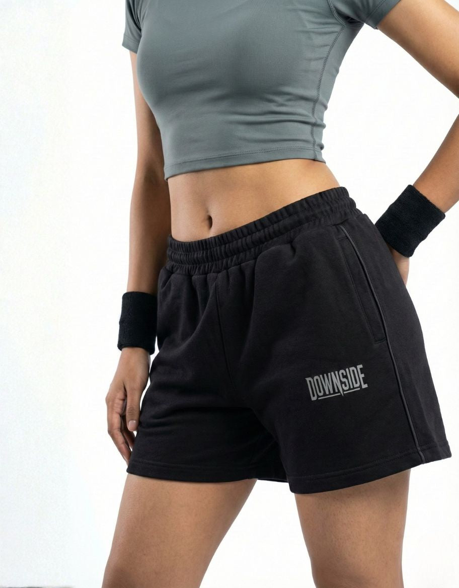 Black Terry Shorts
