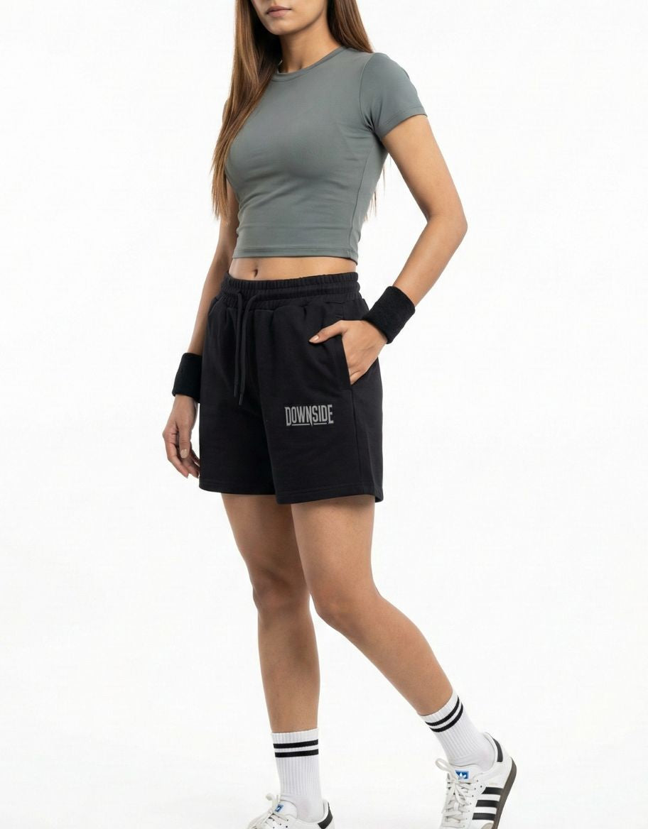 Black Terry Shorts