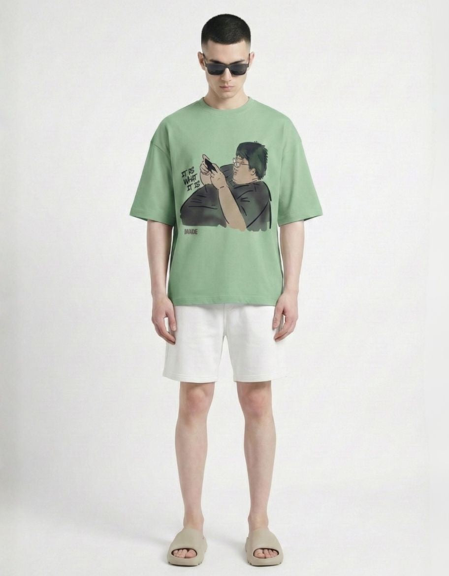 It is what it is Oversized Terry Tee