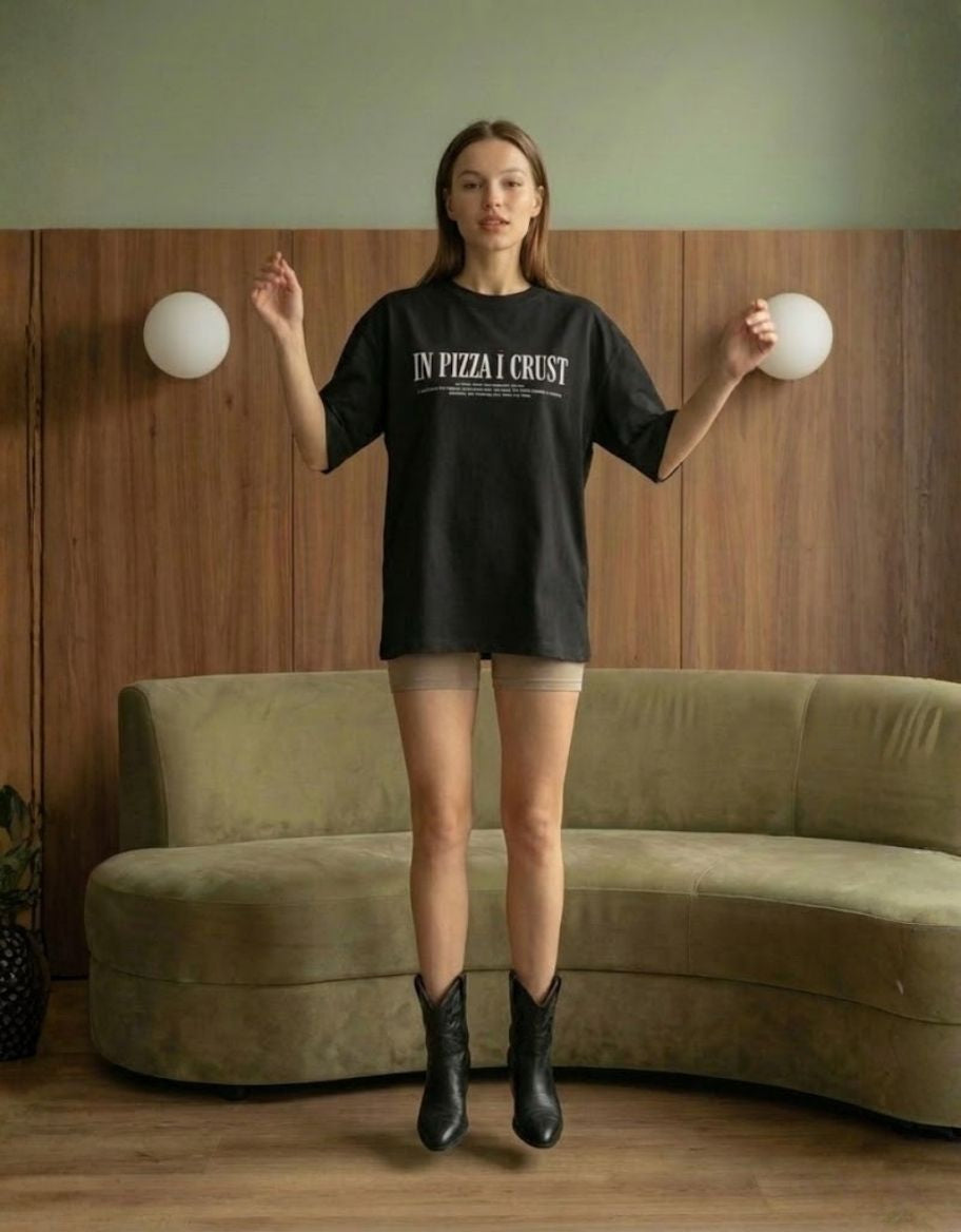 Pizza Oversized Terry Tee