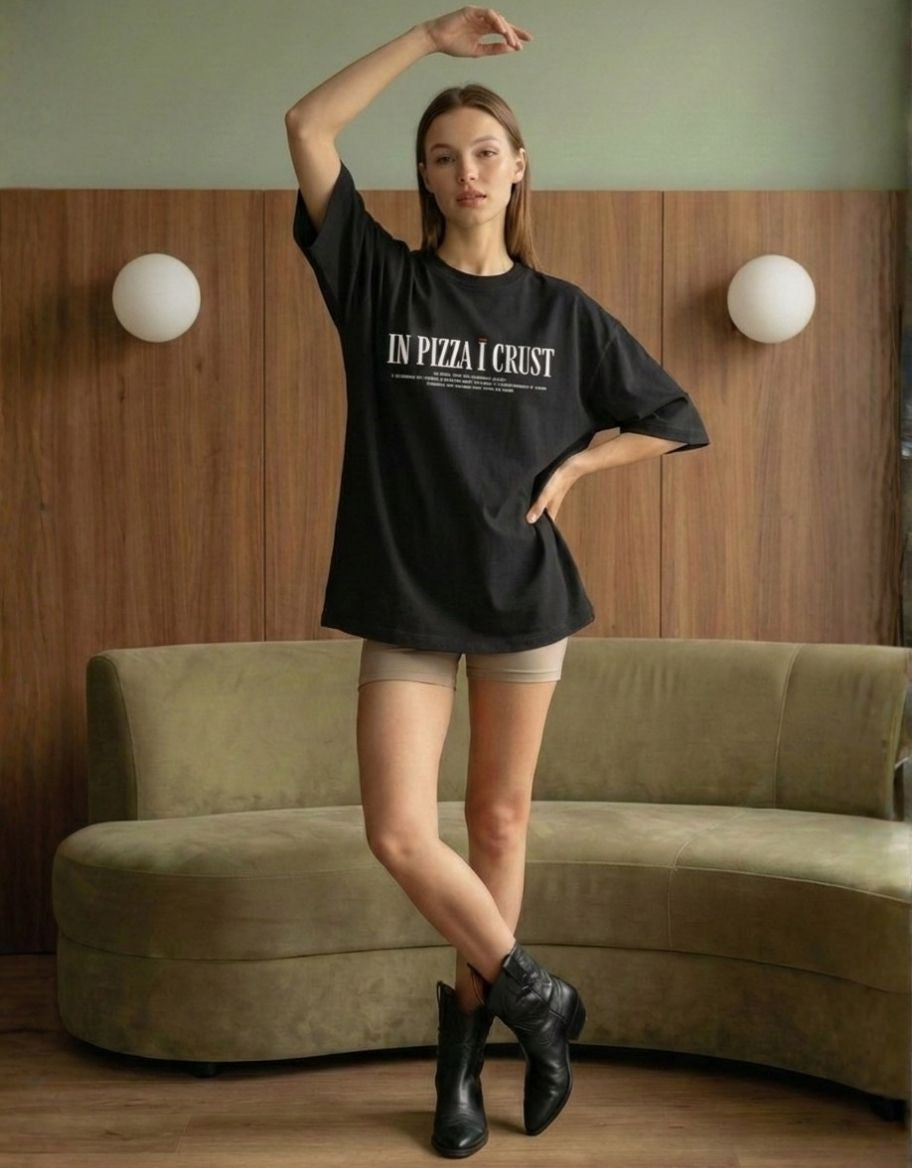 Pizza Oversized Terry Tee