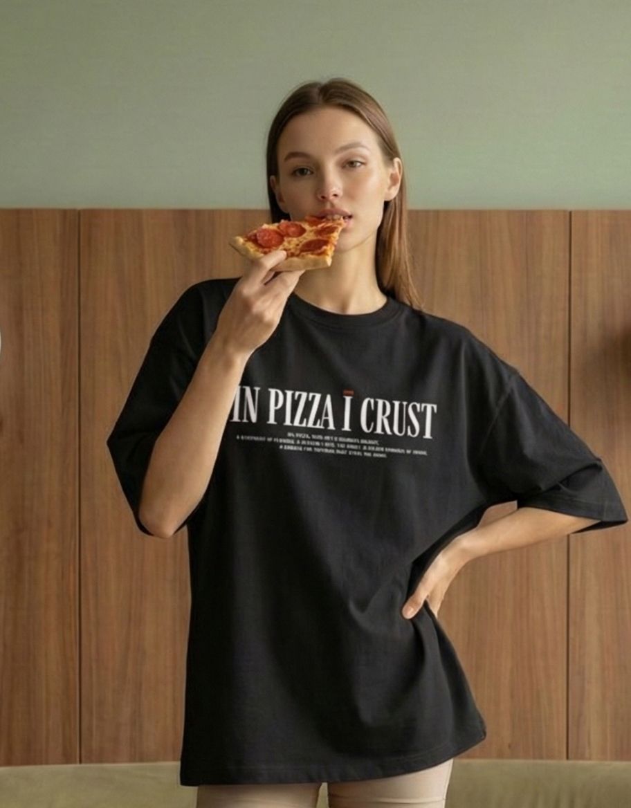 Pizza Oversized Terry Tee